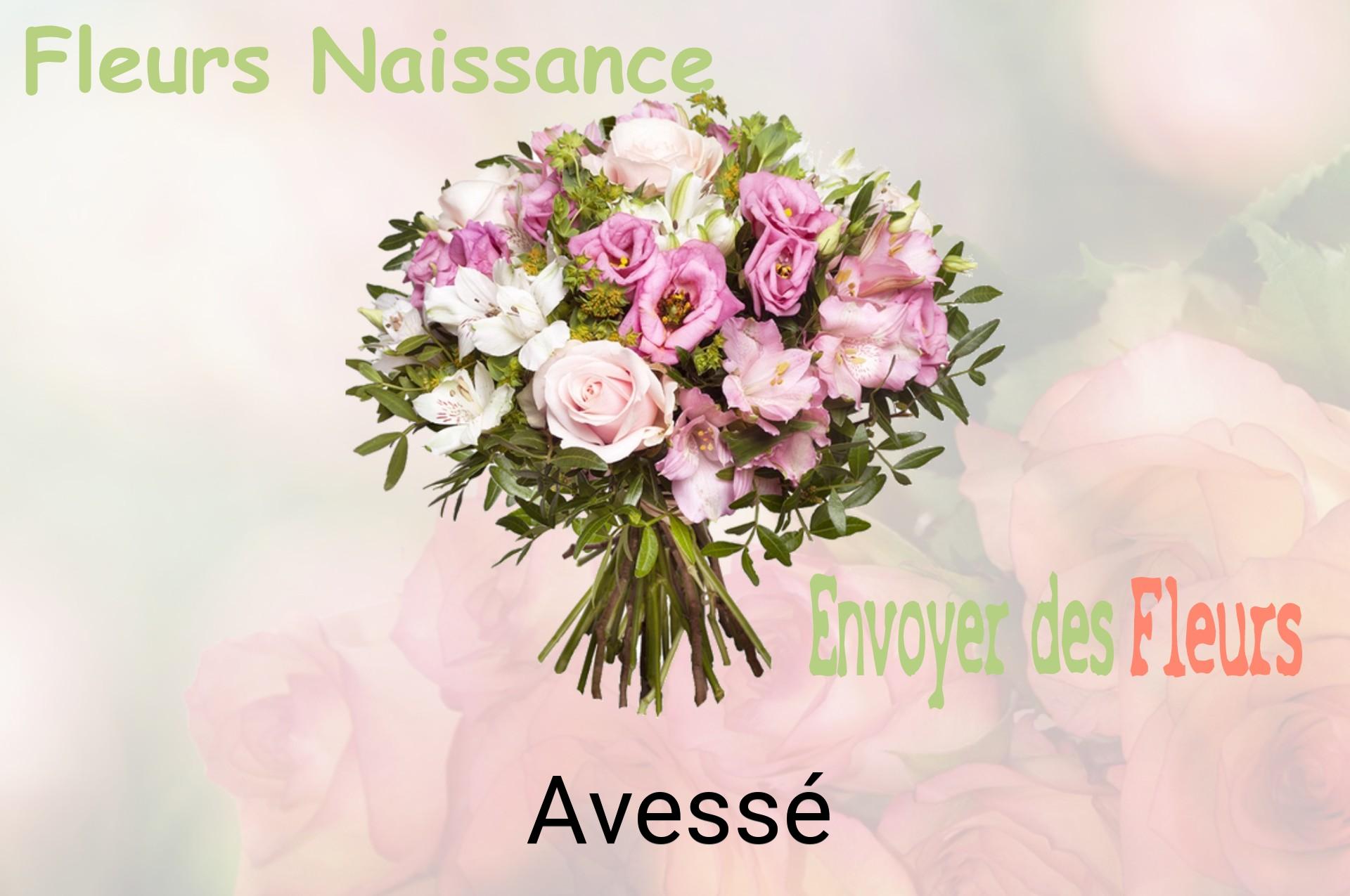 Bouquet de fleurs de naissance livré à Avessé